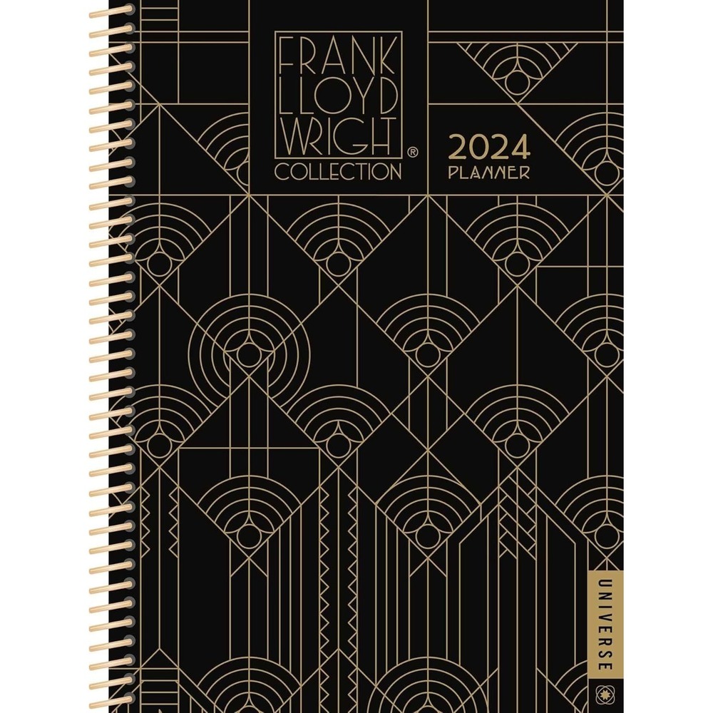 Lot of 2 Brand New Frank Lloyd Wright 12-Month 2024 SpiralBound Planner Calendar